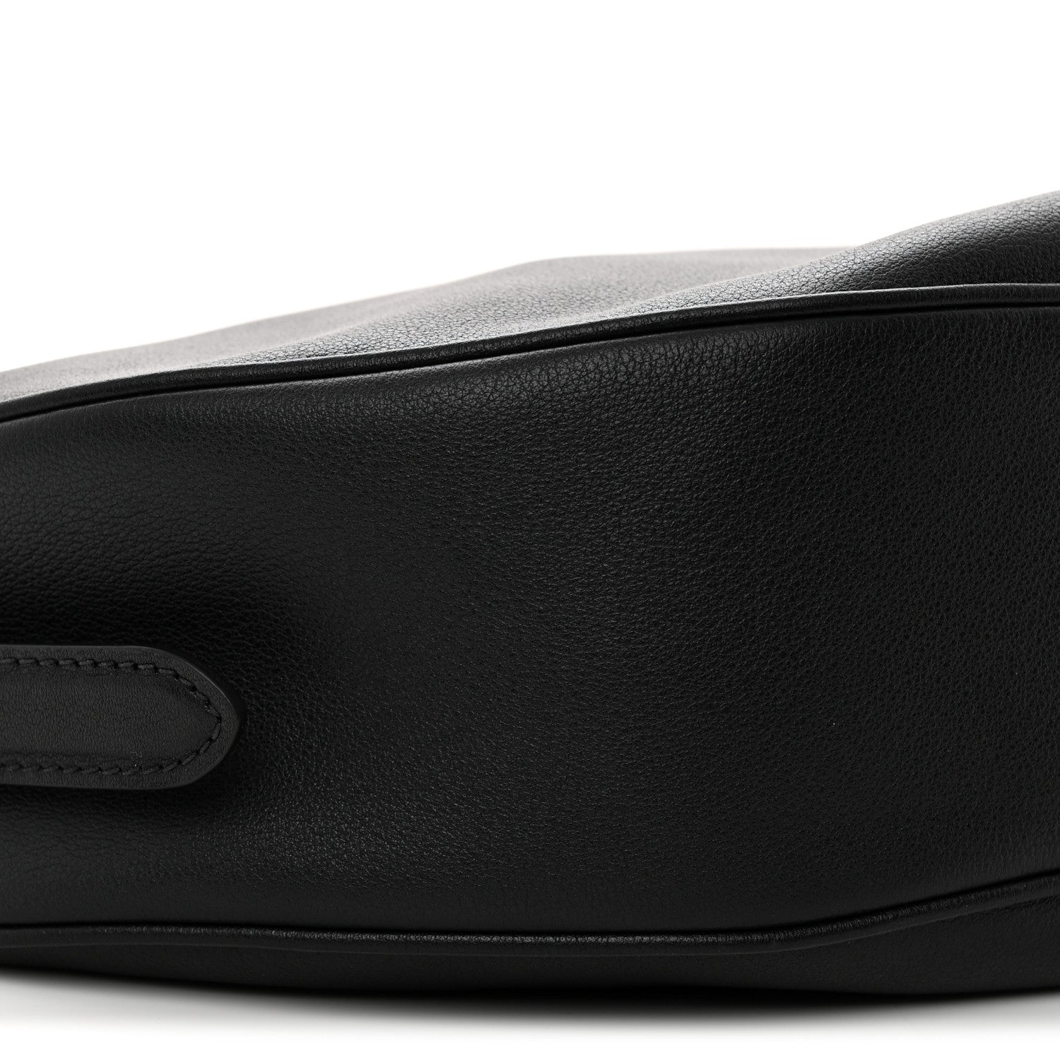 Prada Soft Grain Calfskin Large Demi-Lune Shoulder Bag Black 8 of 9