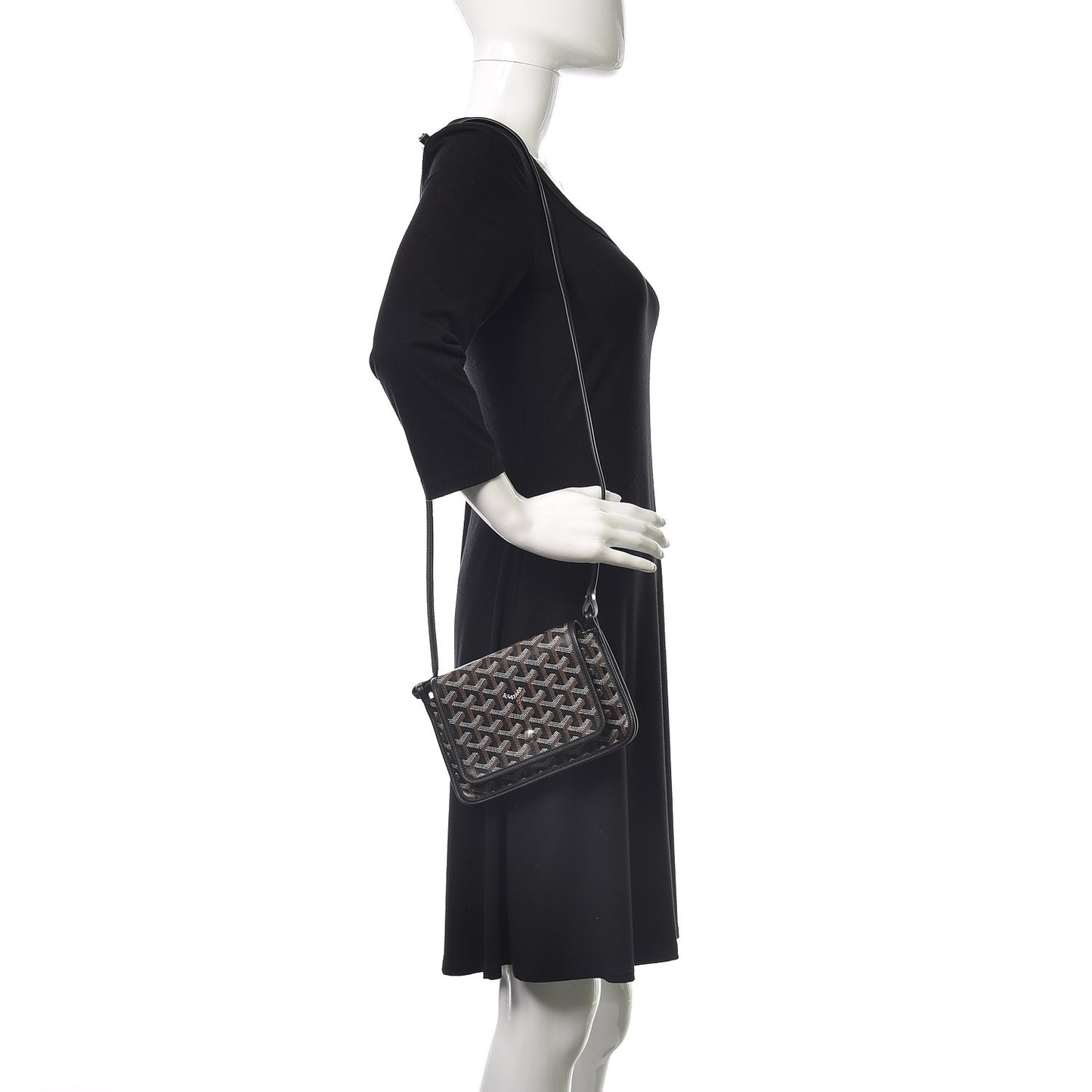 Goyardine Plumet Wallet Clutch Black