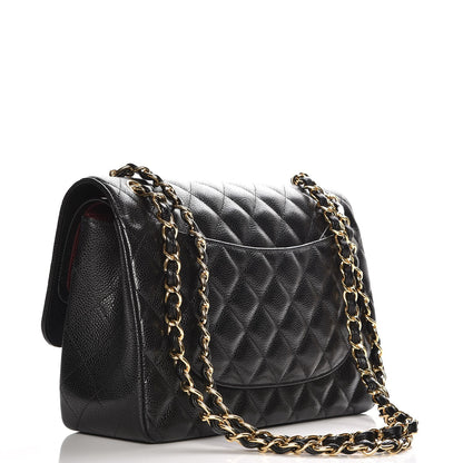 Chanel Caviar Quilted Jumbo Double Flap Black 4 of 8