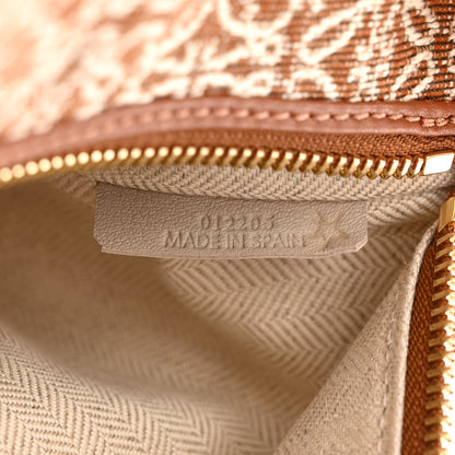 Loewe Jacquard Anagram Calfskin Small Cubi Bag Tan Pecan 7 of 10