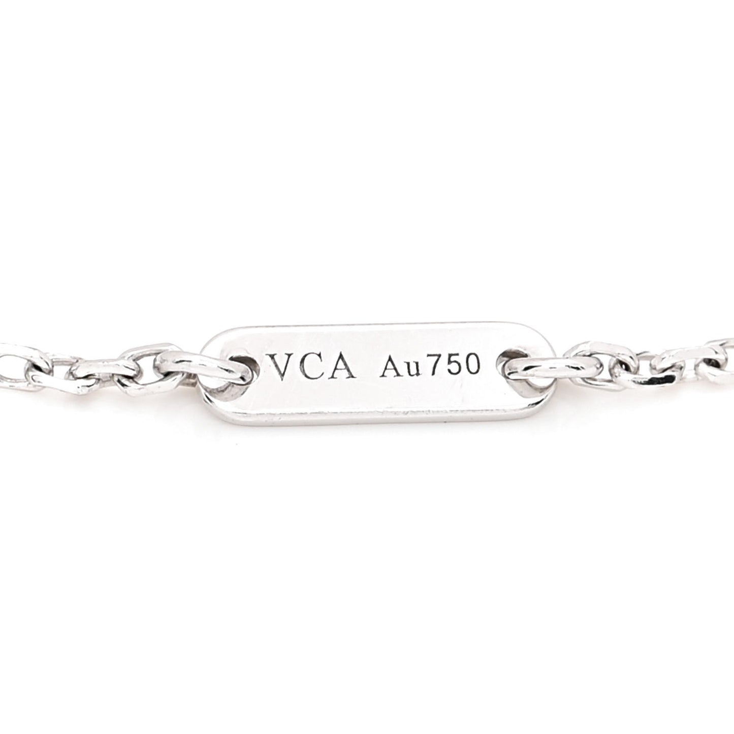 18K White Gold Diamond Sweet Alhambra Bracelet