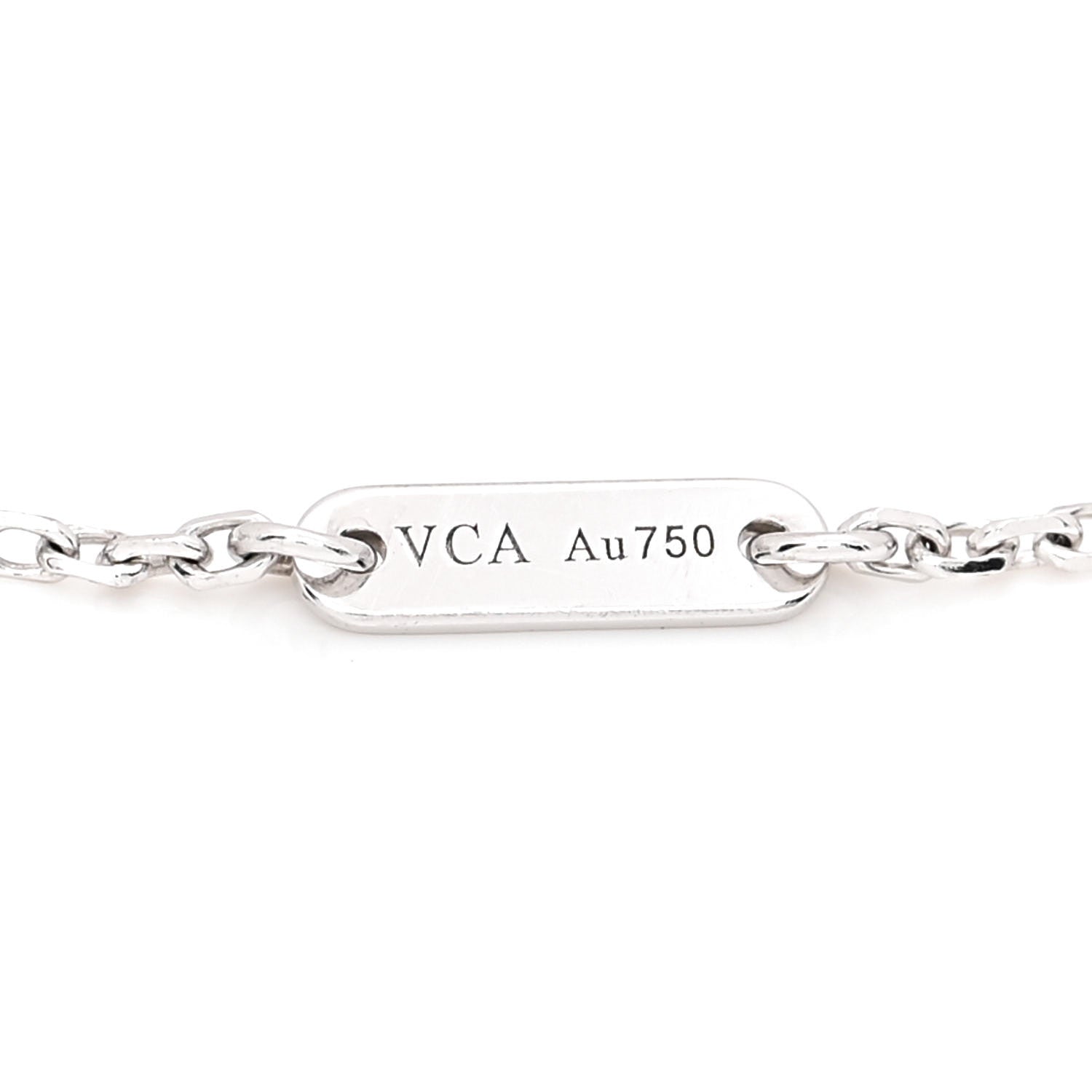 Van Cleef & Arpels 18K White Gold Diamond Sweet Alhambra Bracelet 4 of 7
