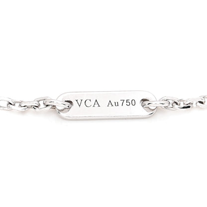 Van Cleef & Arpels 18K White Gold Diamond Sweet Alhambra Bracelet 4 of 7