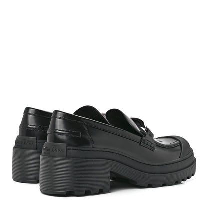 Christian Dior Brushed Calfskin Dior Code Lug Sole Platform 35mm Loafers 40 Black 4 of 8
