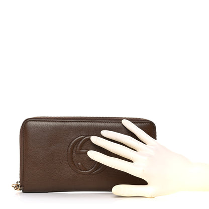 Gucci Cellarius Calfskin Soho Zip Around Organizer Wallet Acero 2 of 11