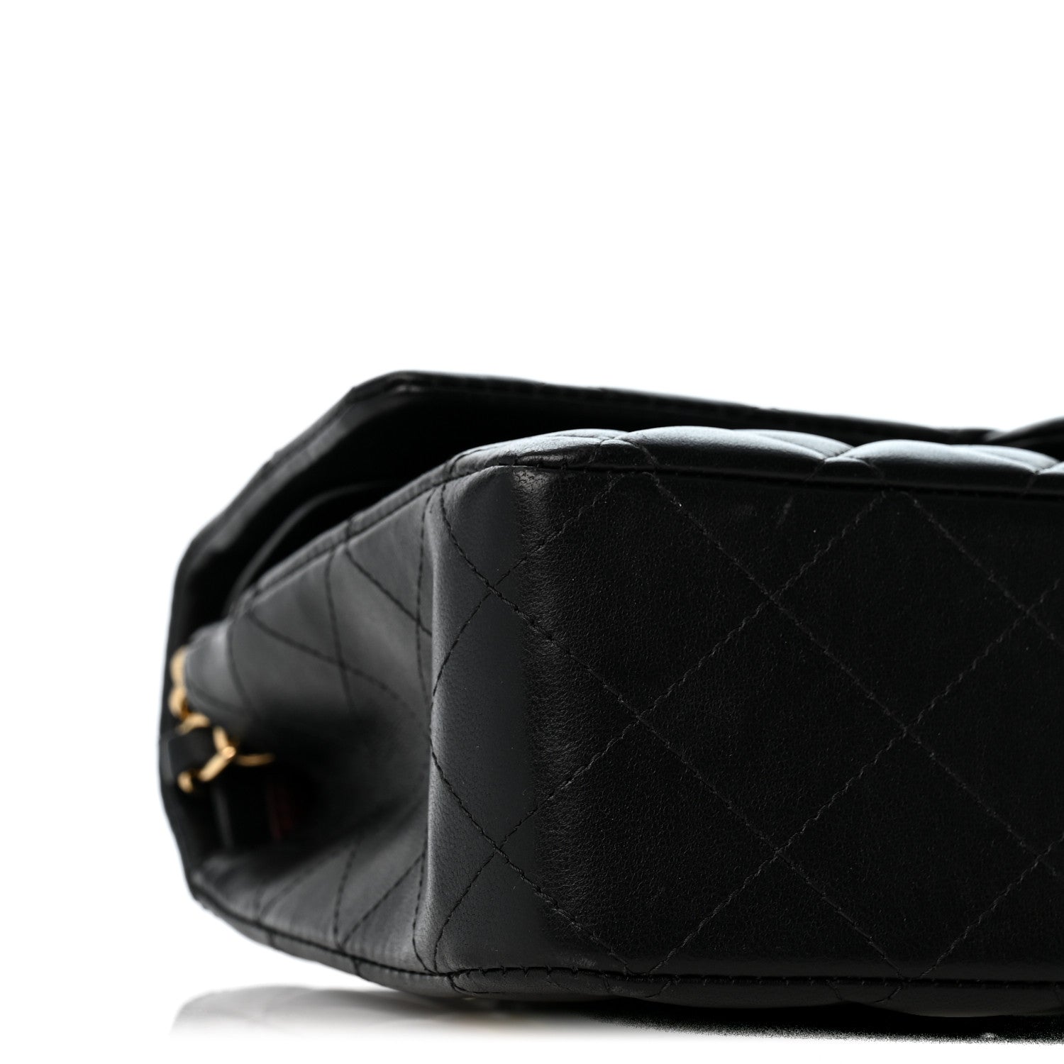 Chanel Lambskin Quilted Medium Double Flap Black 9 of 13