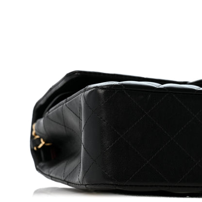 Chanel Lambskin Quilted Medium Double Flap Black 9 of 13
