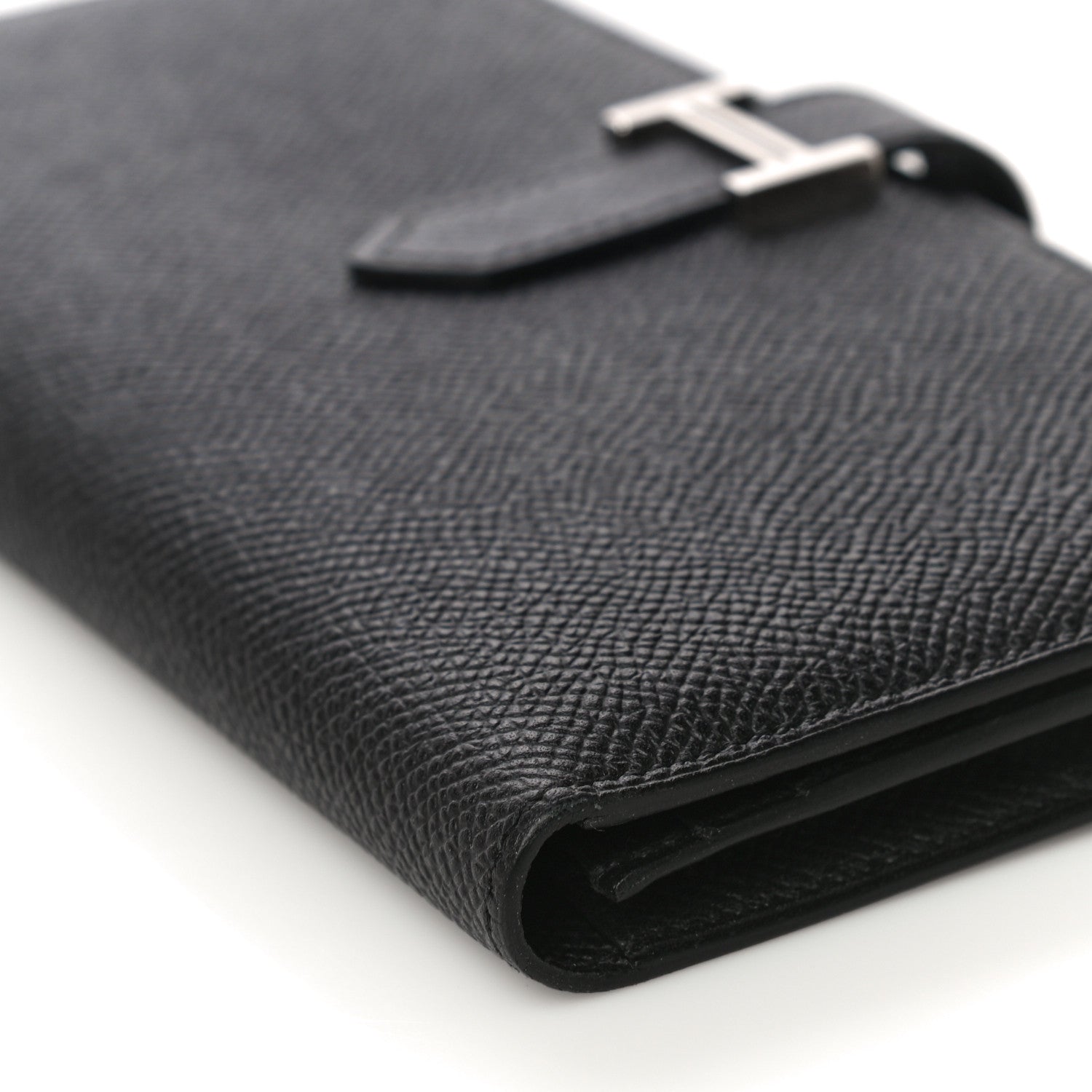 Hermes Epsom Bearn Gusset Wallet Black 9 of 10