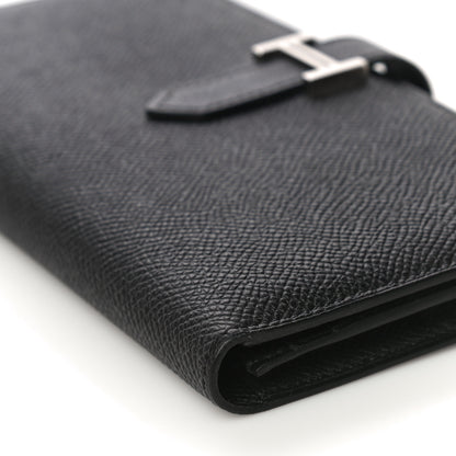 Hermes Epsom Bearn Gusset Wallet Black 9 of 10