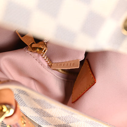 Louis Vuitton Damier Azur Graceful MM Rose Ballerine 8 of 16