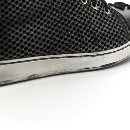 Chanel Tweed Lambskin High Top Sneakers 38.5 Black 13 of 13