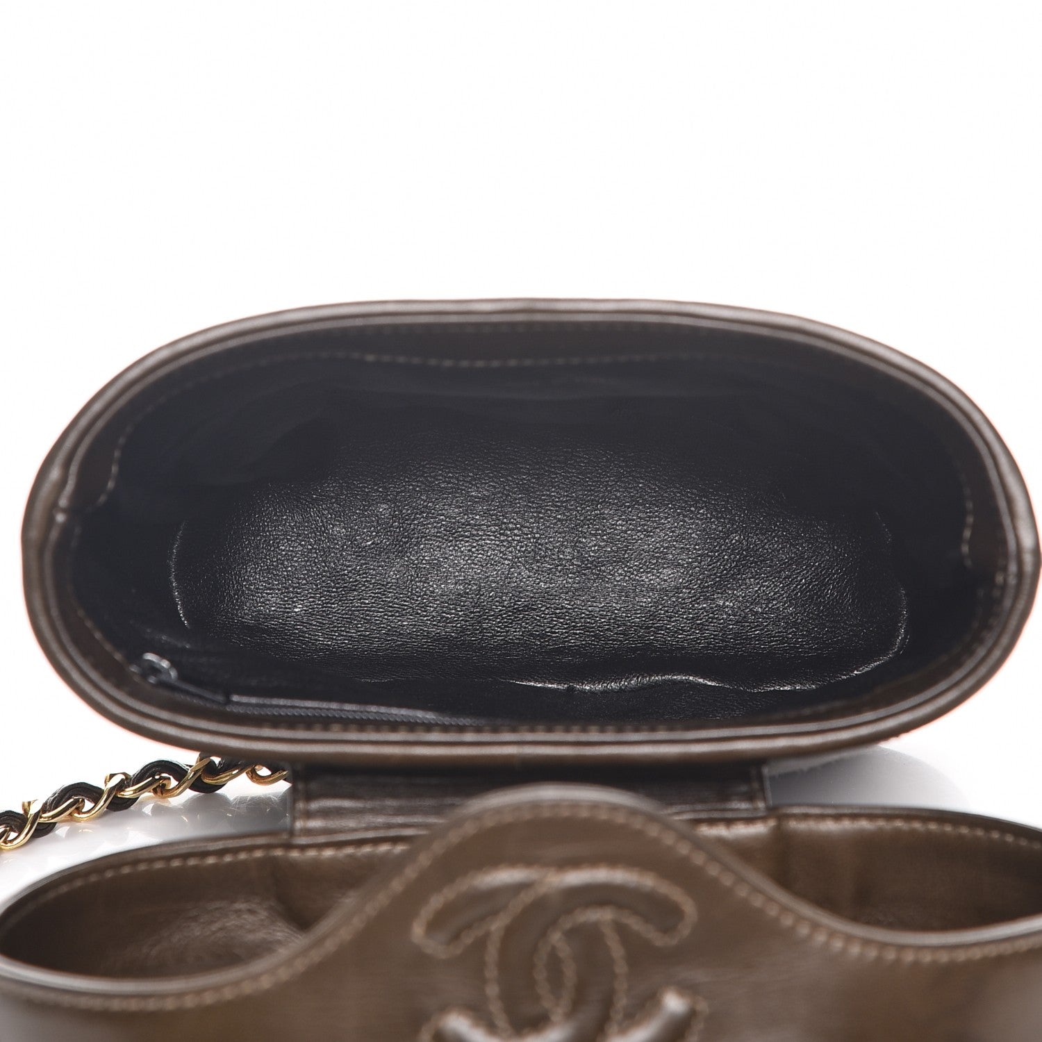Chanel Lambskin Quilted Tassel Shoulder Bag Dark Brown 5 of 8