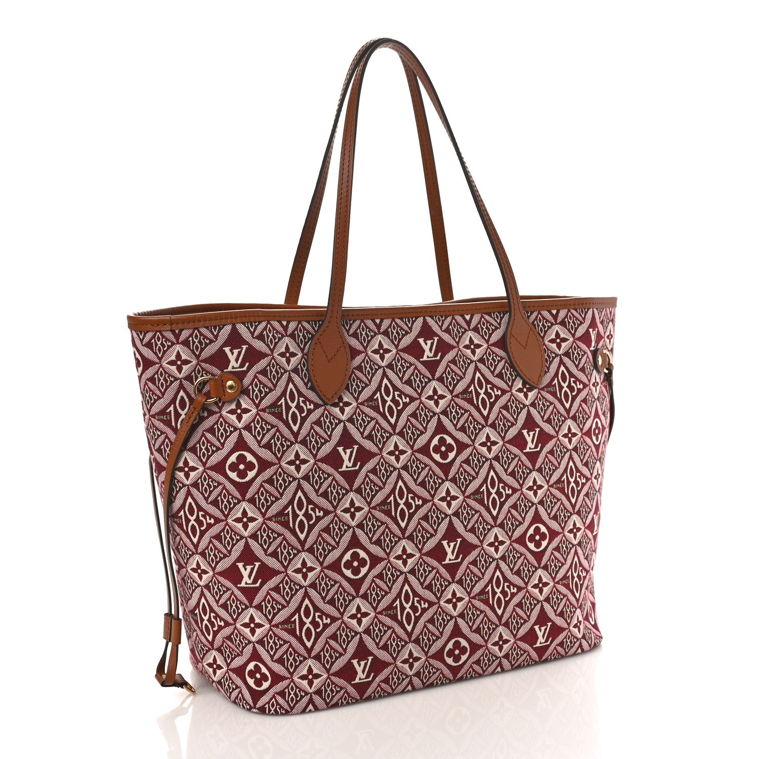 Louis Vuitton Jacquard Since 1854 Neverfull MM Bordeaux 4 of 9