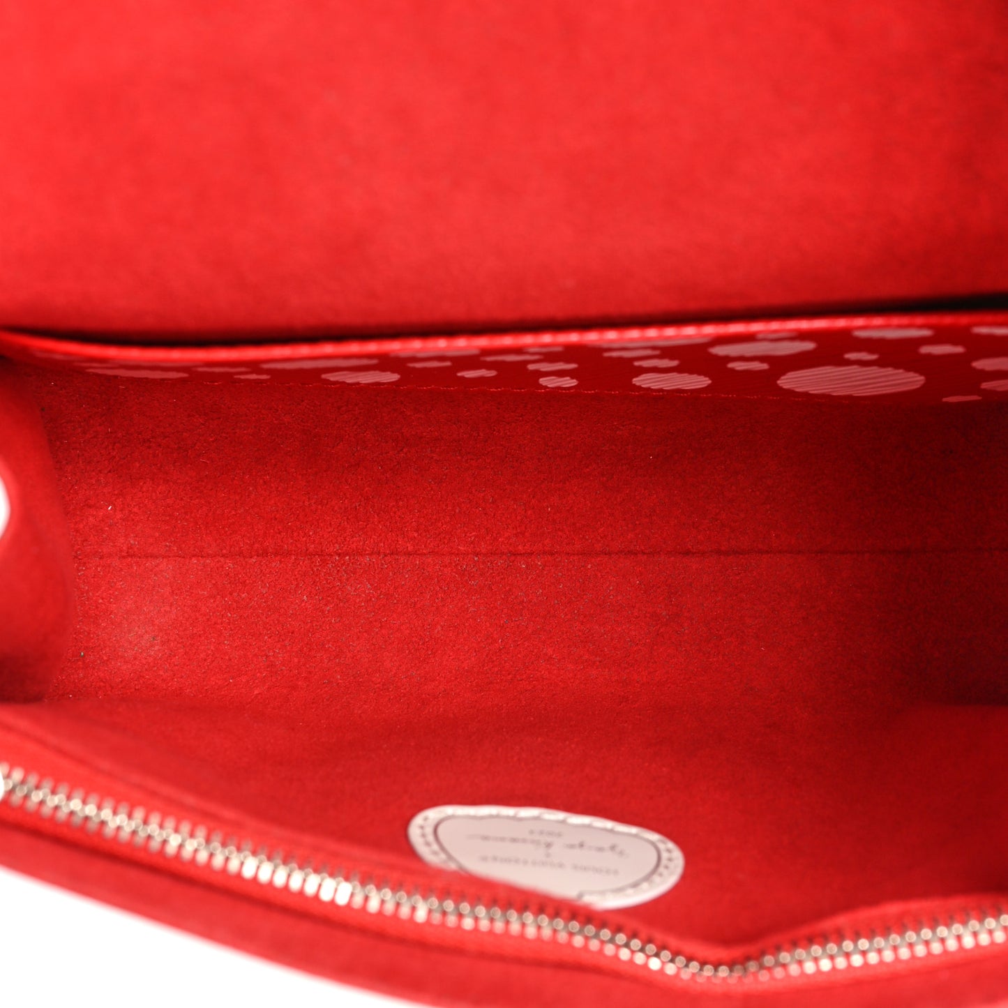 LV X YK Monogram Kusama Epi Cluny Mini White Red
