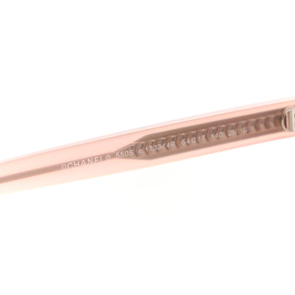 Chanel Acetate Square Sunglasses 5505 Light Pink 5 of 8