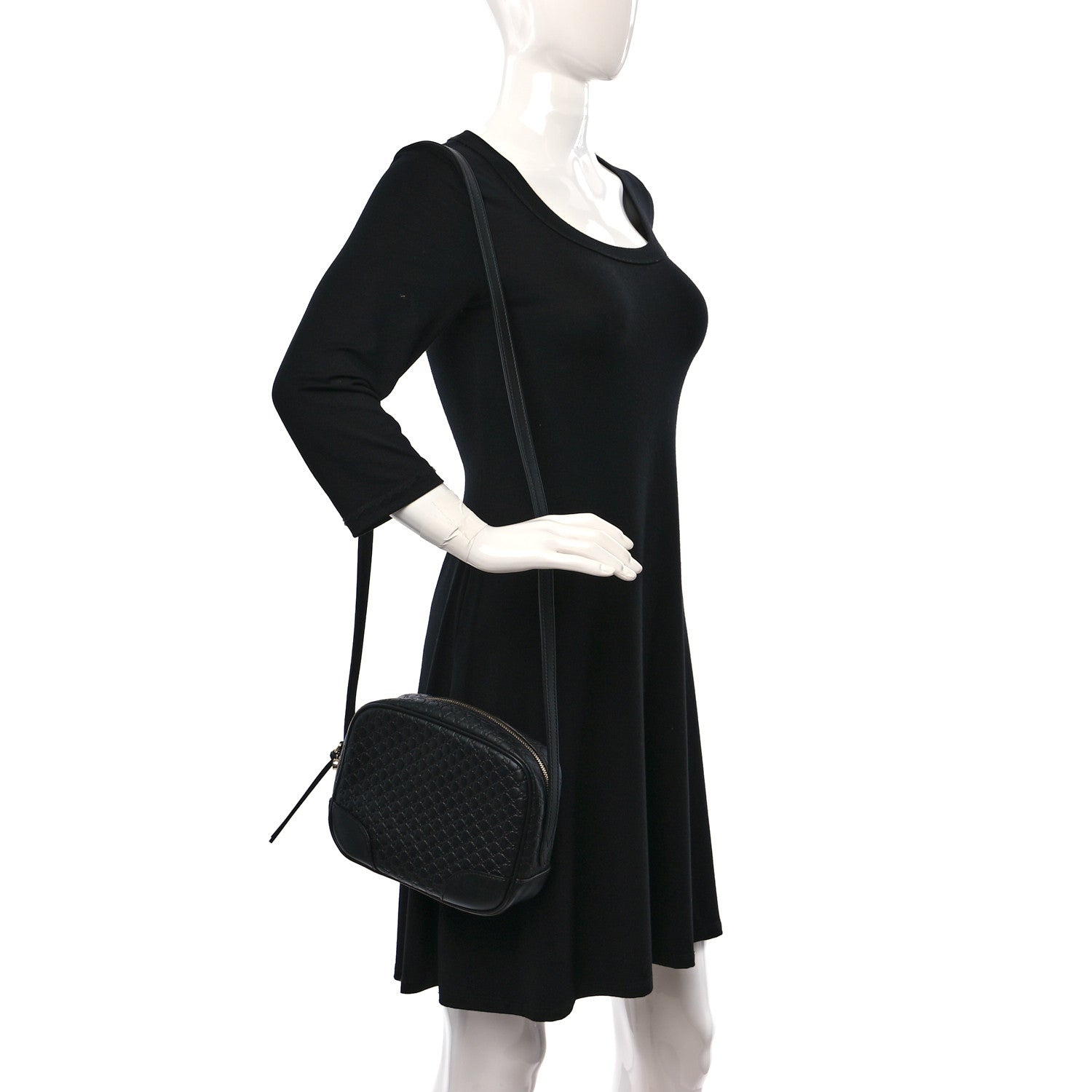 Gucci Microguccissima Mini Bree Messenger Bag Black 3 of 9