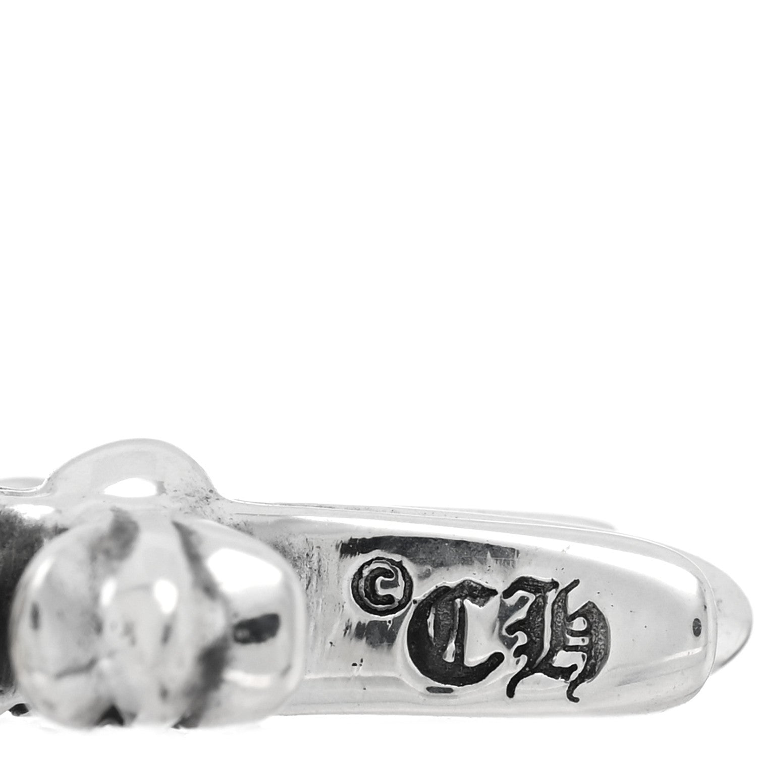 Chrome Hearts Sterling Silver Diamond Baby Fat Cross Pave Pendant 3 of 3