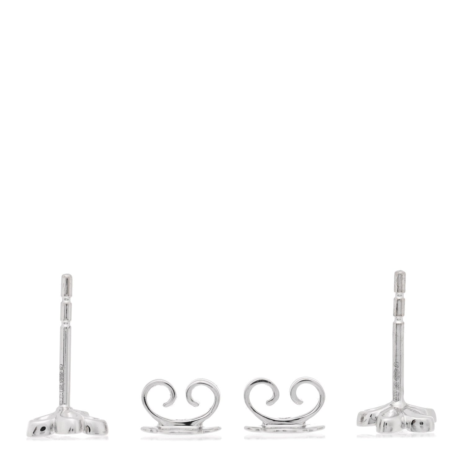 Graff 18K White Gold Diamond Petite Pave Wild Flower Earrings 3 of 5