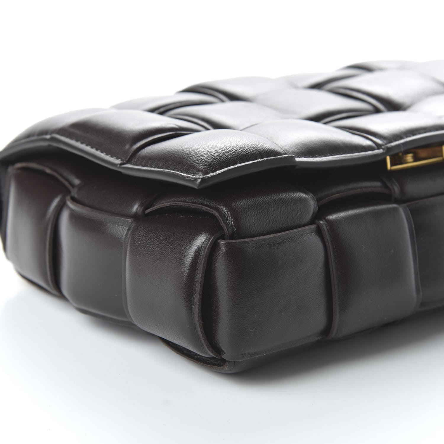 Bottega Veneta Lambskin Maxi Intreccio Padded Chain Cassette Crossbody Bag Black 6 of 9