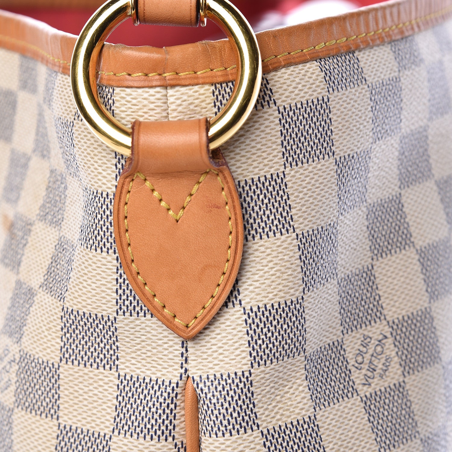 Louis Vuitton Damier Azur Delightful MM Pink 17 of 18