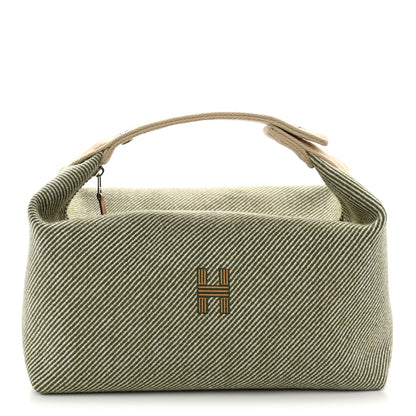 Hermes Wool Large Bride-A-Brac H Natte Pouch Vert Foret 1 of 8