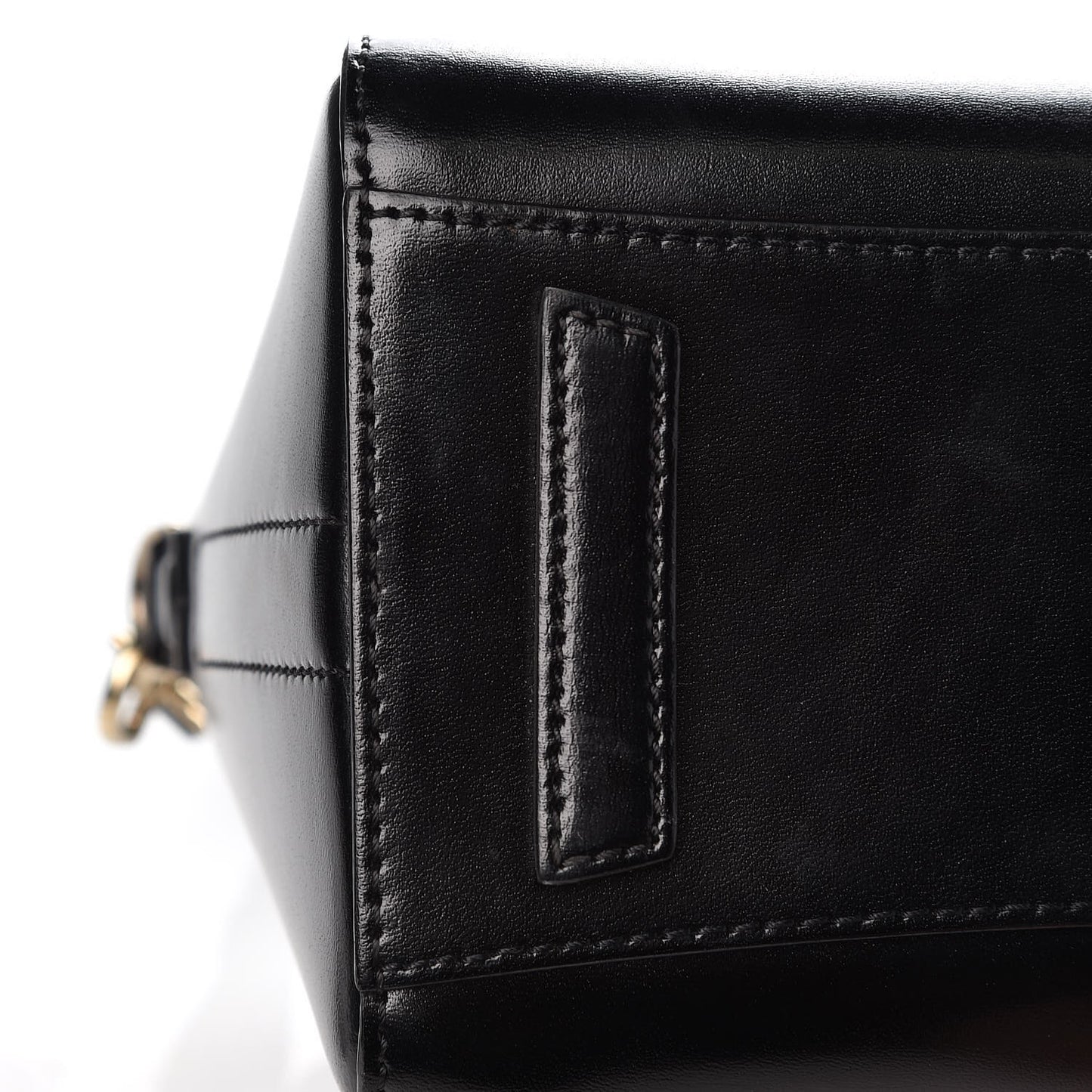 Shiny Lord Calfskin Mini Antigona Black
