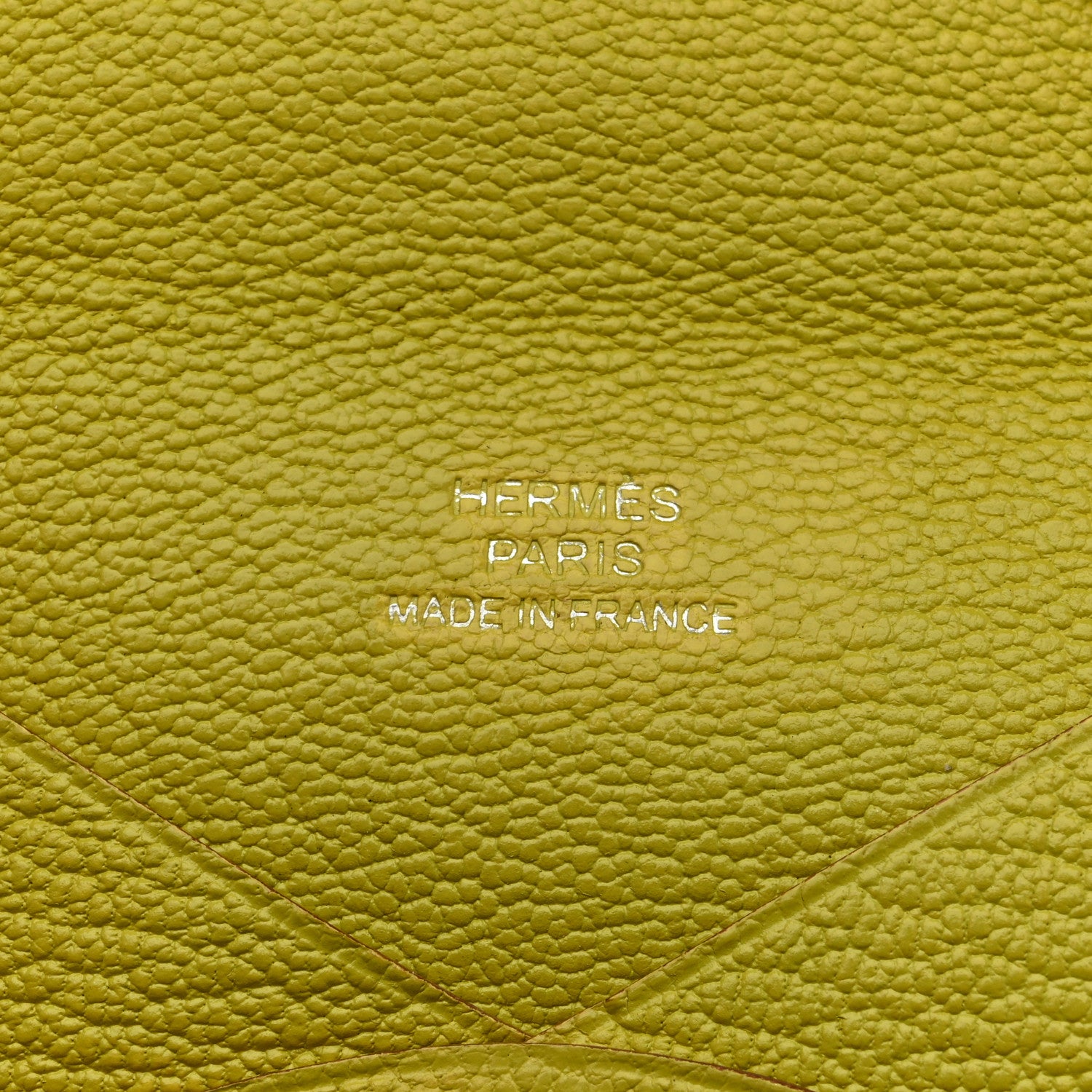 Hermes Chevre Mysore Calvi Card Case Lime 6 of 7