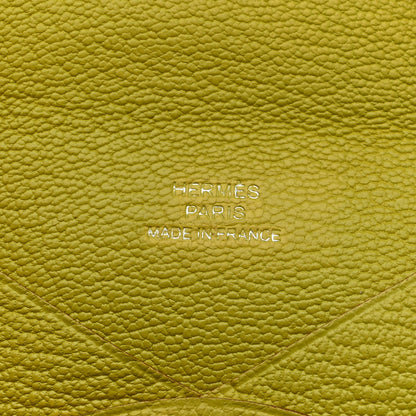 Hermes Chevre Mysore Calvi Card Case Lime 6 of 7