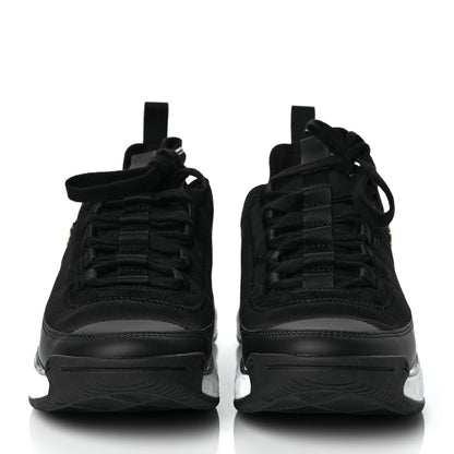Chanel Velvet Calfskin Mixed Fibers CC Sneakers 39 Black 2 of 9