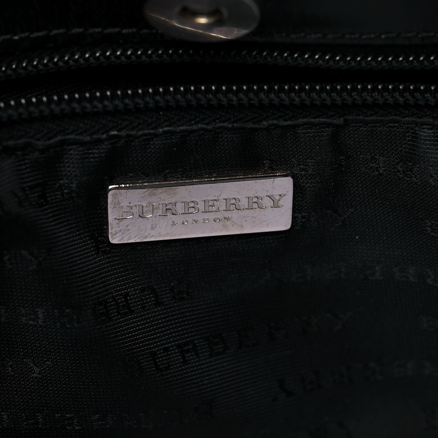Canvas House Check Small Tote Black