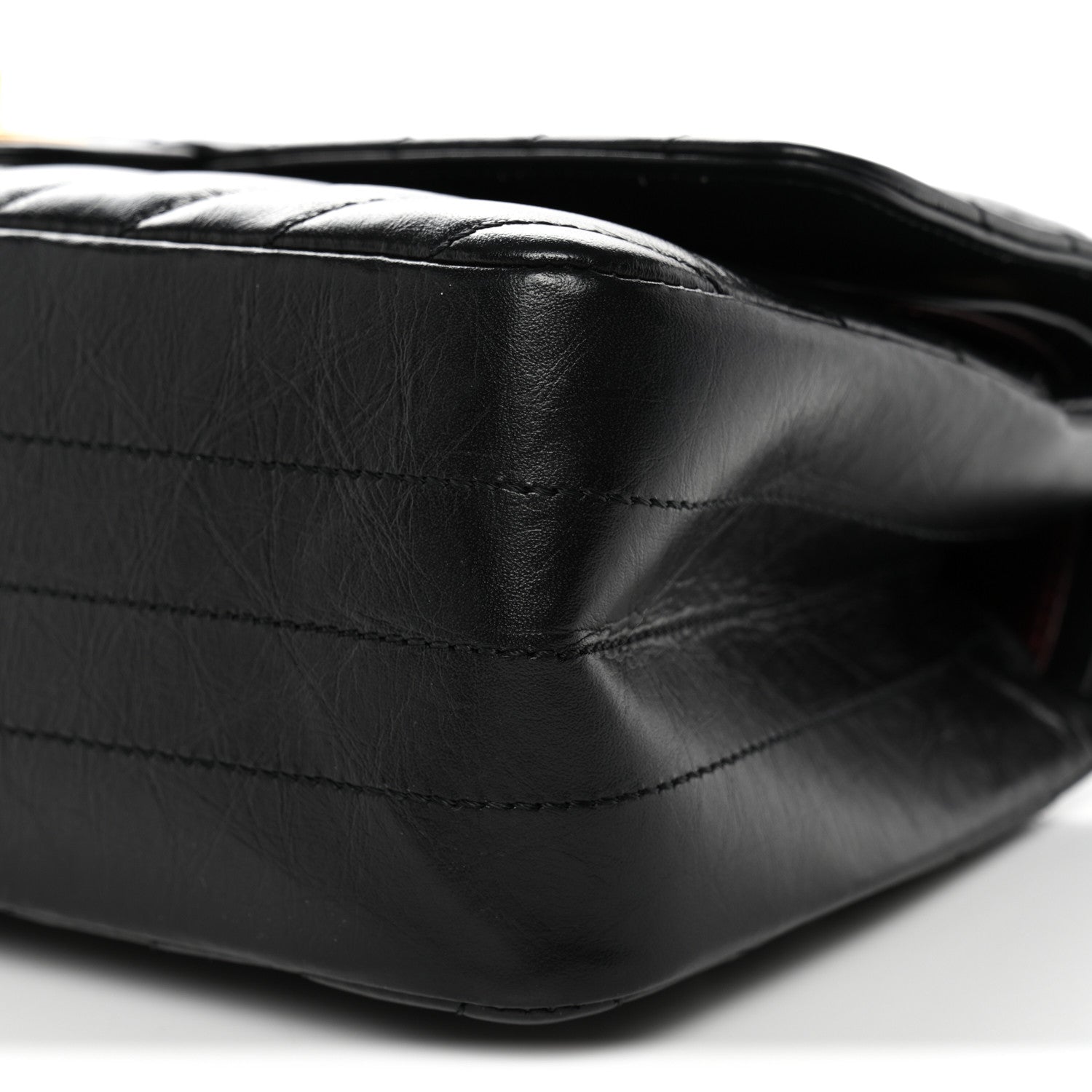 Chanel Aged Calfskin Chevron Quilted 2.55 Reissue 225 Flap Black 9 of 9