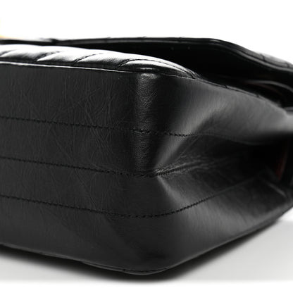 Chanel Aged Calfskin Chevron Quilted 2.55 Reissue 225 Flap Black 9 of 9
