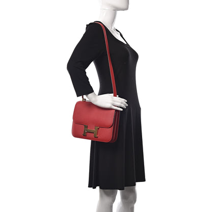 Hermes Epsom Constance 24 Rouge Casaque 2 of 12