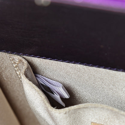 Jimmy Choo Acrylic Glitter Candy Clutch Dark Purple 6 of 9