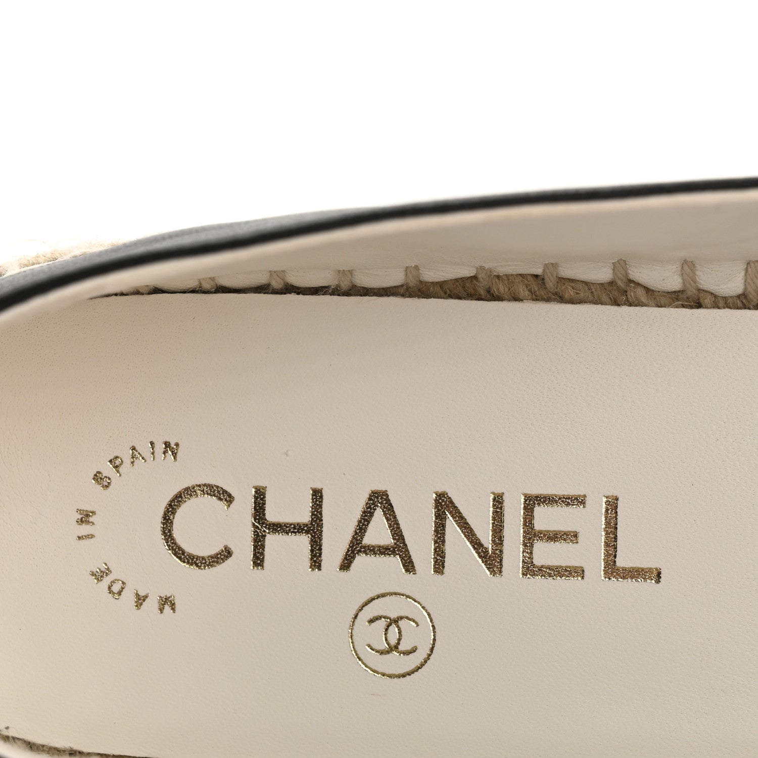 Chanel Lambskin CC Espadrilles 41 Black White Grey 8 of 10