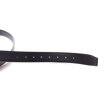 Hermes Swift Epsom 32mm Belt Strap 100 Black Etoupe 6 of 9
