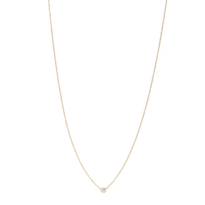 Tiffany 18K Yellow Gold Diamond .10ct Elsa Peretti Diamonds by the Yard Pendant Necklace 1 of 5