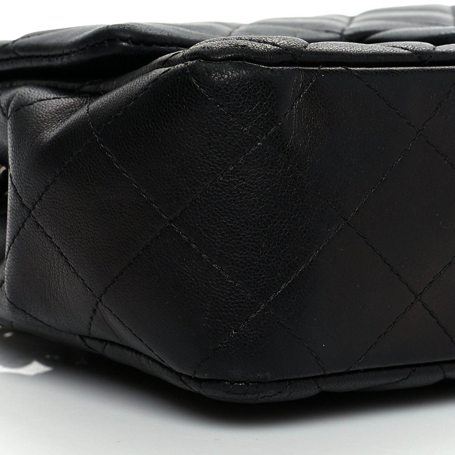 Chanel Lambskin Quilted Mini Rectangular Flap Black 8 of 13
