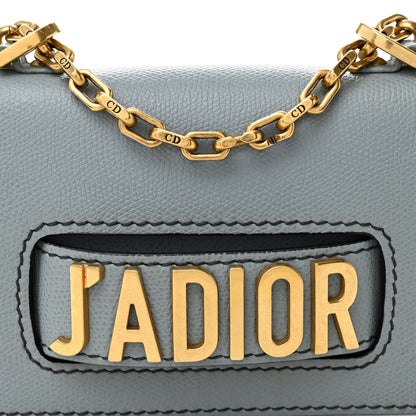Christian Dior Grained Calfskin Mini J'Adior Chain Flap Bag Sky Blue 8 of 10