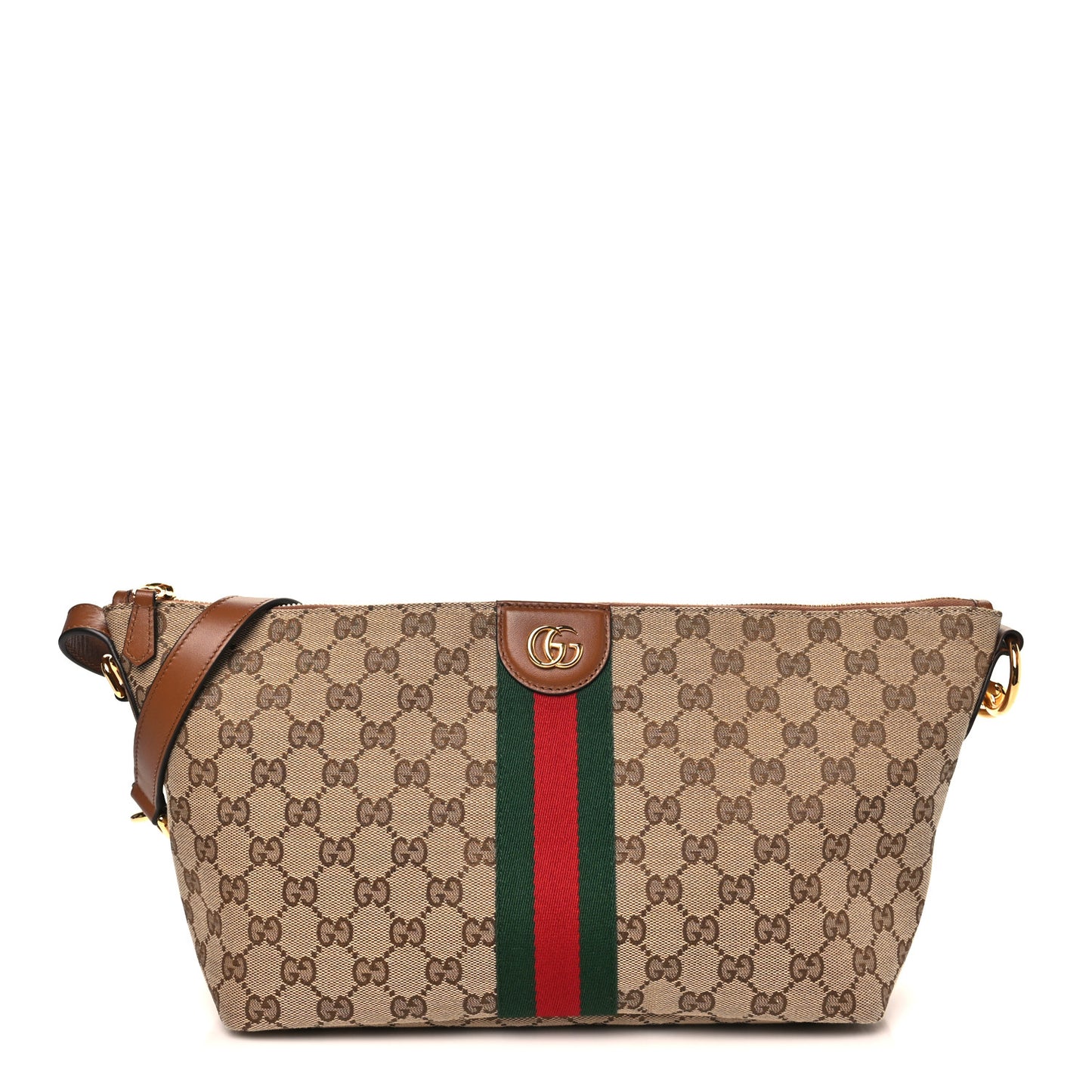 Monogram Web Medium Vanity Top Handle Bag Brown