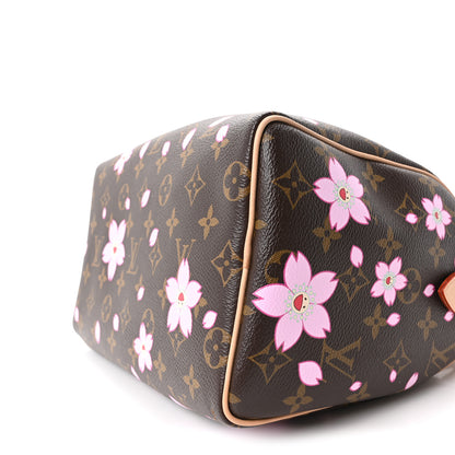 Louis Vuitton LV X TM Monogram Cherry Blossom Speedy Bandouliere 25 Sakura Brown 9 of 9
