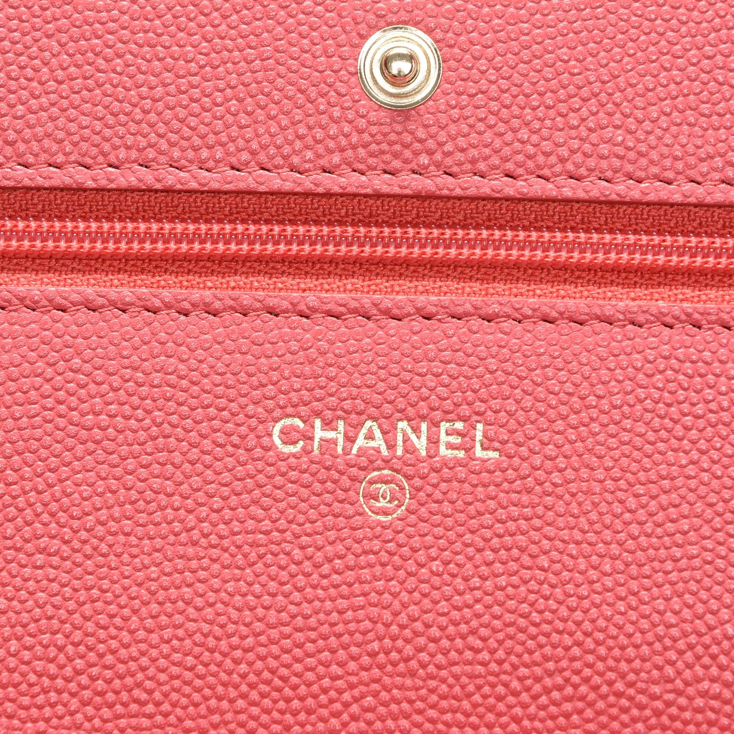 Chanel Caviar Quilted Wallet On Chain WOC Dark Pink 6 of 8