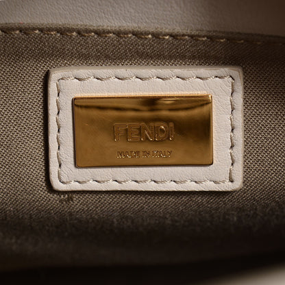 Fendi Vitello Elite Monster Petite 2Jours Tote Multicolor Black Grigio Polvere Multicolor 6 of 8