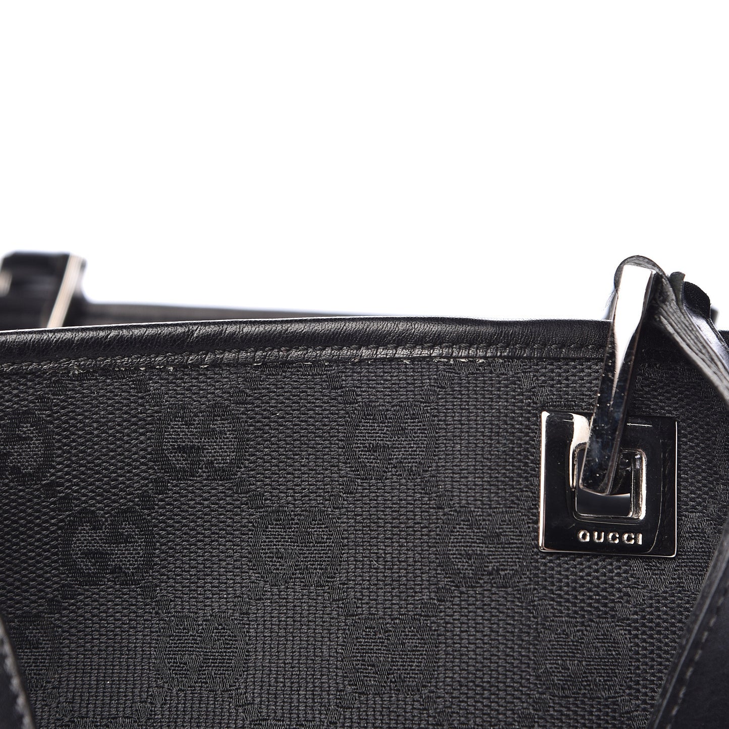 Monogram Bucket Tote Black