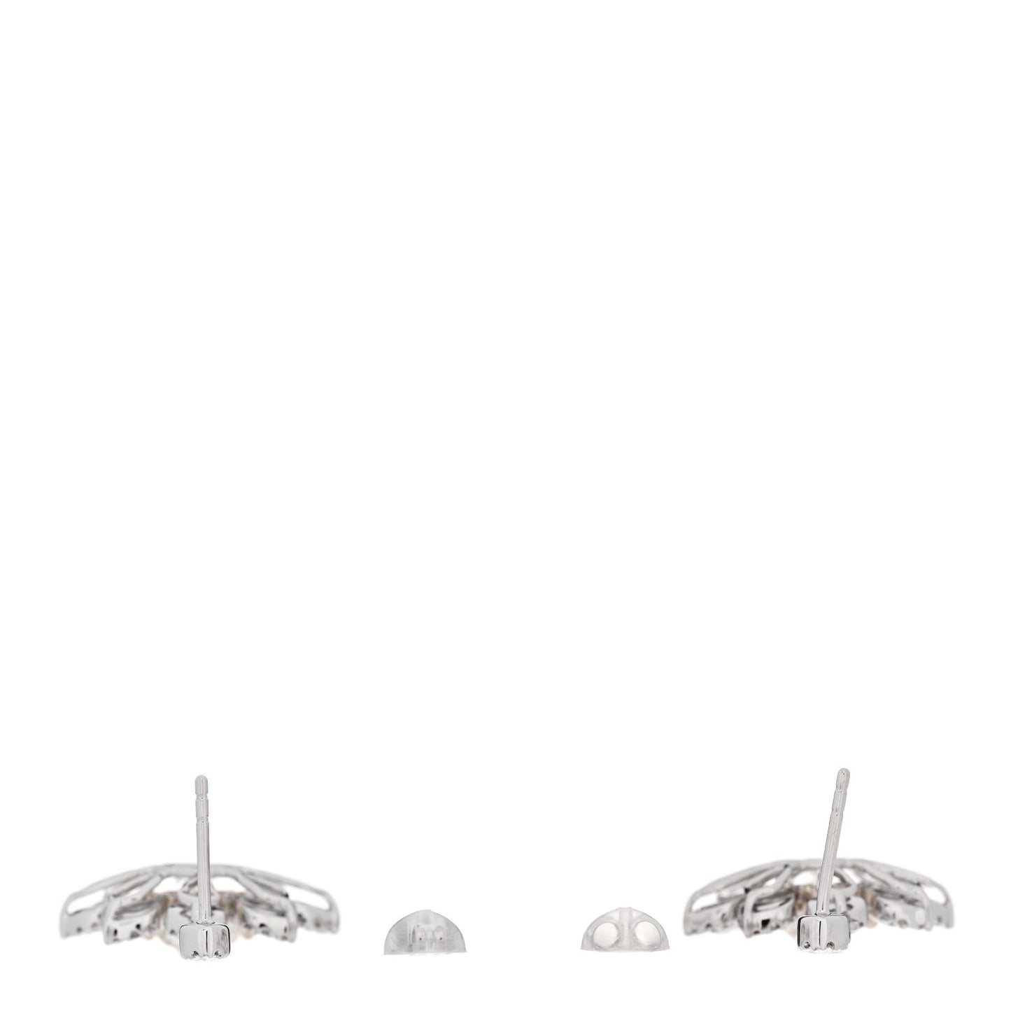 18K White Yellow Gold Diamond 5.32ctw Flower Drop Earrings