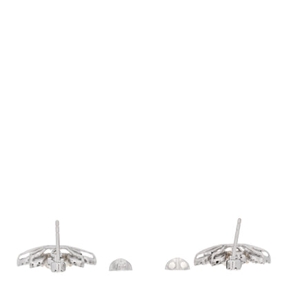Parker & West by FASHIONPHILE 18K White Yellow Gold Diamond 5.32ctw Flower Drop Earrings 3 of 5