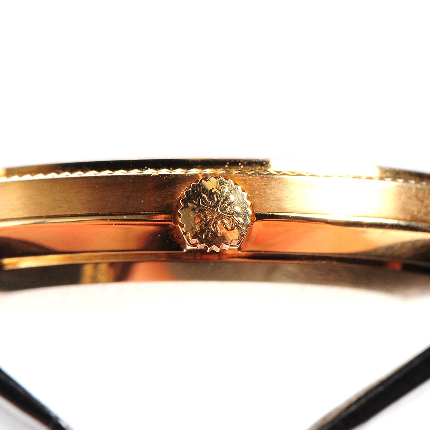 18K Yellow Gold Alligator 33mm Calatrava Manual Winding Watch 3919R
