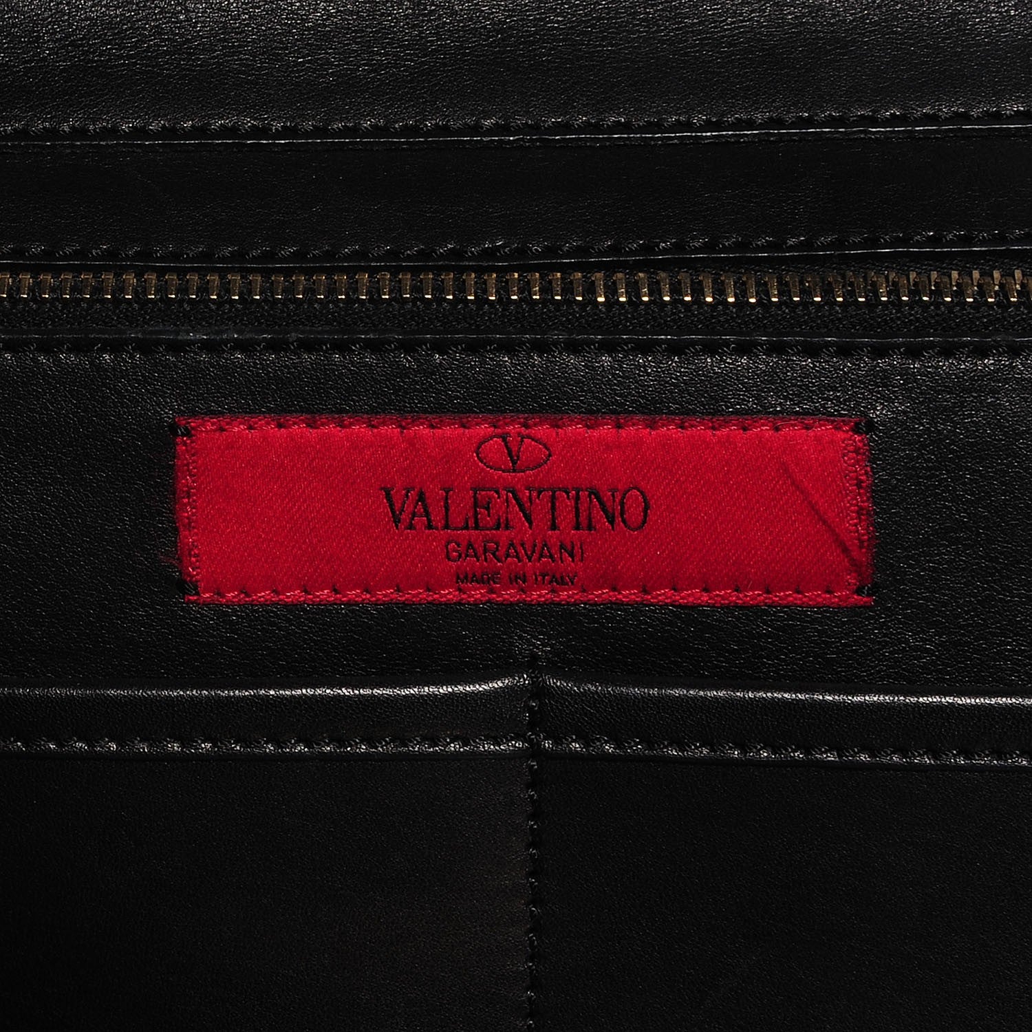 Valentino Garavani Vitello Medium Rockstud Tote Black 5 of 8
