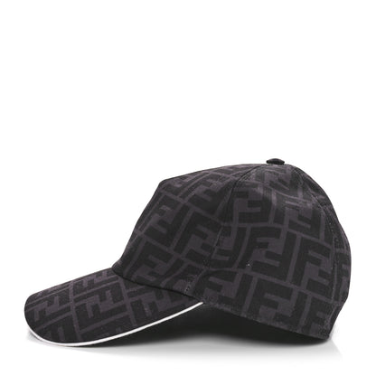 Fendi Canvas FF Reloaded Baseball Hat Black White 4 of 8