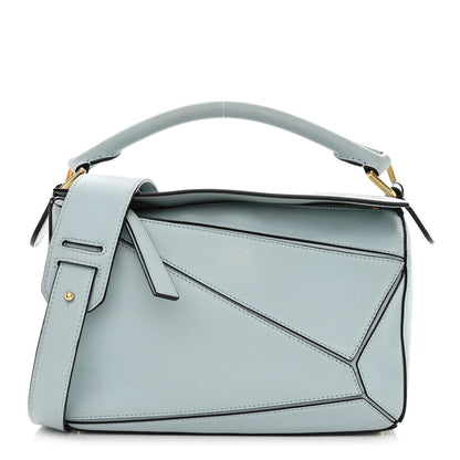 Loewe Calfskin Small Puzzle Bag Light Blue 1 of 12